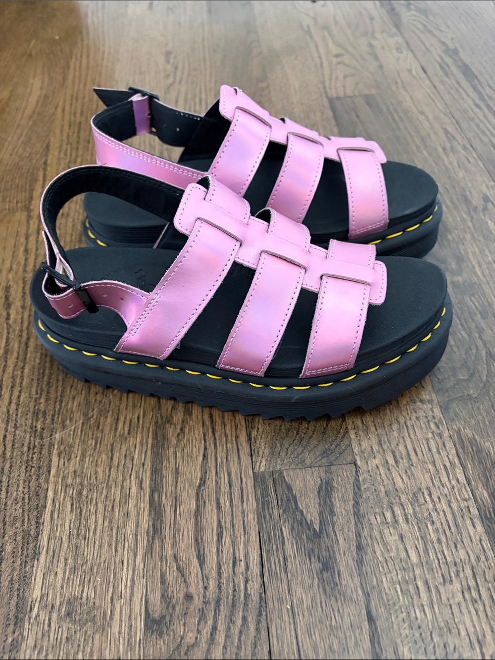 NWOT Dr. Martens Pink Platform Sandals